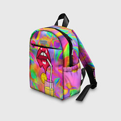 Детский рюкзак Cocktail lips, цвет: 3D-принт — фото 2