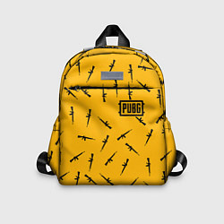 Детский рюкзак PUBG: Yellow Weapon, цвет: 3D-принт