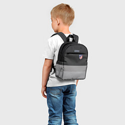 Детский рюкзак ФК Атлетико Мадрид: Серый стиль, цвет: 3D-принт — фото 2