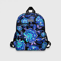 Детский рюкзак Синяя хохлома, цвет: 3D-принт