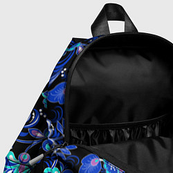 Детский рюкзак Синяя хохлома, цвет: 3D-принт — фото 2