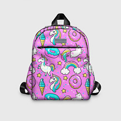 Детский рюкзак Сказочные единороги, цвет: 3D-принт