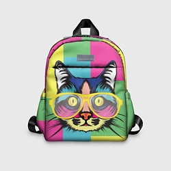 Детский рюкзак Поп-арт котик, цвет: 3D-принт