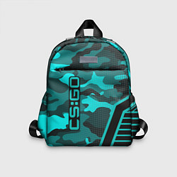 Детский рюкзак CS:GO Blue Camo, цвет: 3D-принт