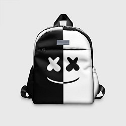 Детский рюкзак Marshmello: Black & White, цвет: 3D-принт