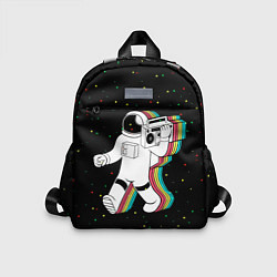 Детский рюкзак Космонавт с магнитофоном, цвет: 3D-принт