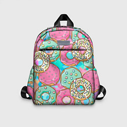 Детский рюкзак Сахарные пончики, цвет: 3D-принт