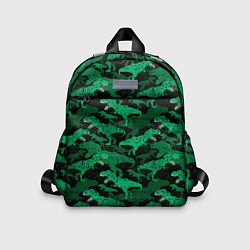 Детский рюкзак Зелёные тираннозавры - камуфляж