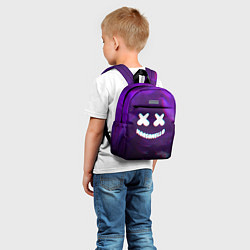 Детский рюкзак Marshmello: Violet Glitch, цвет: 3D-принт — фото 2