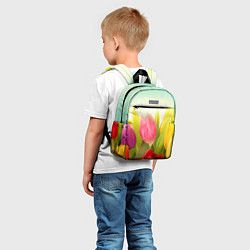 Детский рюкзак Цветущие тюльпаны, цвет: 3D-принт — фото 2
