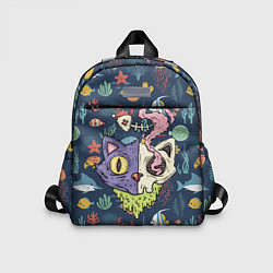 Детский рюкзак Cat skull - art, цвет: 3D-принт