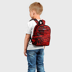 Детский рюкзак ЛОГОТИПЫ РОК ГРУПП, цвет: 3D-принт — фото 2