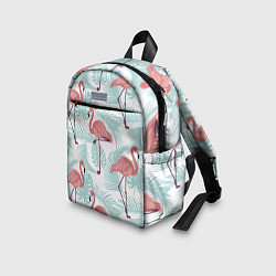 Детский рюкзак Узор фламинго и тропических растений, цвет: 3D-принт — фото 2