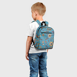 Детский рюкзак Цветочный рай узор, цвет: 3D-принт — фото 2