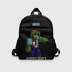 Детский рюкзак MINECRAFT ЗОМБИ, цвет: 3D-принт