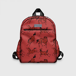 Детский рюкзак Красные кони