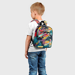 Детский рюкзак Абстрактный рисунок, цвет: 3D-принт — фото 2