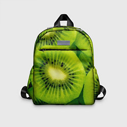 Детский рюкзак Зеленый киви, цвет: 3D-принт