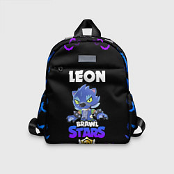 Детский рюкзак Brawl stars leon оборотень, цвет: 3D-принт