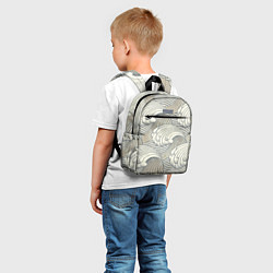Детский рюкзак Арт волны, цвет: 3D-принт — фото 2