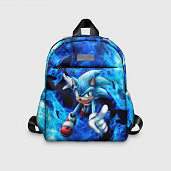 Детский рюкзак Blue Sonic, цвет: 3D-принт