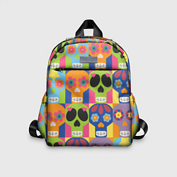 Детский рюкзак Черепа паттерн, цвет: 3D-принт