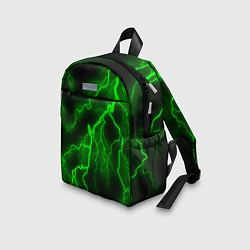 Детский рюкзак МОЛНИЯ GREEN NEON, цвет: 3D-принт — фото 2