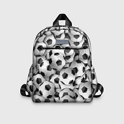 Детский рюкзак Футбольные мячи много, цвет: 3D-принт