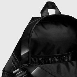 Детский рюкзак GEOMETRY STRIPES BLACK & WHITE, цвет: 3D-принт — фото 2