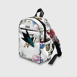 Детский рюкзак San Jose Sharks NHL teams pattern, цвет: 3D-принт — фото 2
