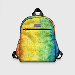 Детский рюкзак Разноцветный акварель градиент