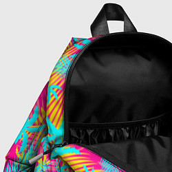 Детский рюкзак НЕОНОВЫЕ ПАЛЬМЫ НЕОН NEON, цвет: 3D-принт — фото 2
