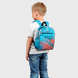 Детский рюкзак Цветные разводы, цвет: 3D-принт — фото 2