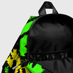 Детский рюкзак Желто-зеленый, цвет: 3D-принт — фото 2