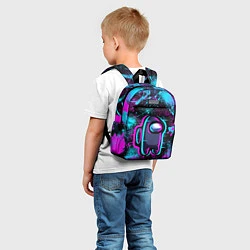 Детский рюкзак NEON AMONG US, цвет: 3D-принт — фото 2