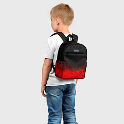 Детский рюкзак КРАСНО-ЧЕРНЫЙ ГРАДИЕНТ, цвет: 3D-принт — фото 2