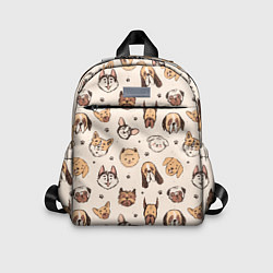 Детский рюкзак Хипстерские собачки, цвет: 3D-принт