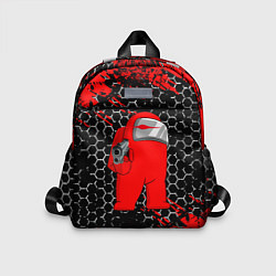 Детский рюкзак Among Us Impostor Gun Red, цвет: 3D-принт