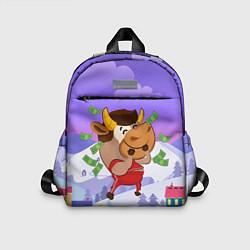 Детский рюкзак Денежный бык, цвет: 3D-принт