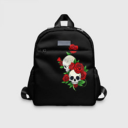 Детский рюкзак Roses Skulls, цвет: 3D-принт