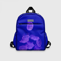Детский рюкзак Медузы в синей глубине, цвет: 3D-принт