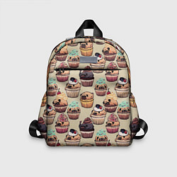 Детский рюкзак Мопсы - Кексики, цвет: 3D-принт