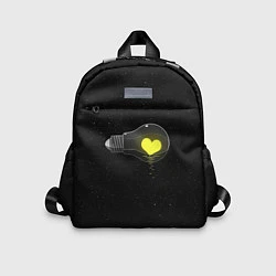 Детский рюкзак Сердце в лампе, цвет: 3D-принт