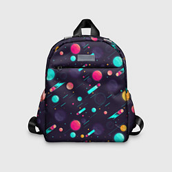 Детский рюкзак Космические движения комет, цвет: 3D-принт
