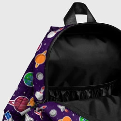 Детский рюкзак Корабли, планеты и спутники, цвет: 3D-принт — фото 2
