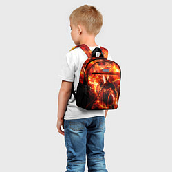 Детский рюкзак Данте в огне, цвет: 3D-принт — фото 2