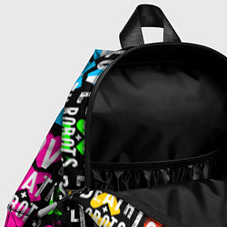 Детский рюкзак ЛЮБОВЬ СМЕРТЬ И РОБОТЫ УЗОР, цвет: 3D-принт — фото 2
