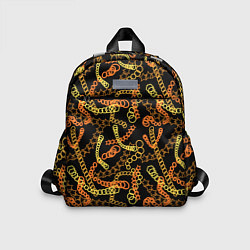 Детский рюкзак Цветные цепи, абстракция, цвет: 3D-принт