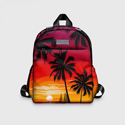 Детский рюкзак Гавайский закат, цвет: 3D-принт