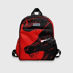 Детский рюкзак Красный волк 3D
